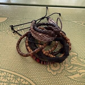 Set of Bohemian Bracelets